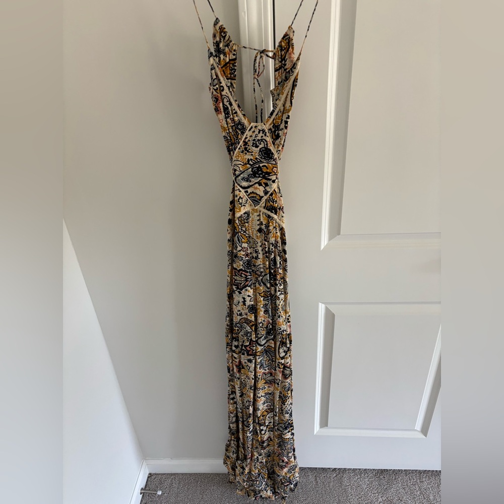 BA&SH Baloma Paisley Print Cutout Dress - Picture 4 of 6
